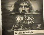 The Mysterious Origins Of Man Vintage Tv Guide Print Ad  Charlton Heston... - $5.93