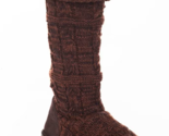 NEW Womens Muk Luks Lukees Cable Knit Tall Slipper Boots sz 10 chestnut ... - £19.62 GBP