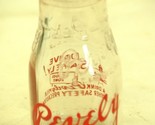 Pevely Milk Bottle Clear Glass Half Pint St. Louis, MO 1941 - £23.34 GBP