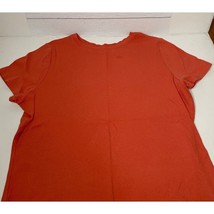 Time &amp; Tru Rust Red Short Sleeve Crewneck T-Shirt Womens XXXL 3X 22 - £19.91 GBP