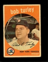 1959 Topps #60 Bob Turley Good Yankees Nicely Centered *NY10380 - £10.73 GBP