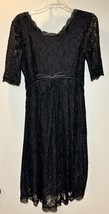 Motherhood Maternity Formal Black Lace Dress - Medium NWT - £22.41 GBP