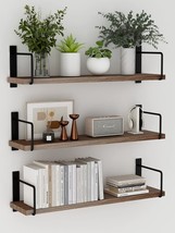 This Set Of Three Wall Shelves Is Made Of Rustic Wood And Is Perfect For Wall - $46.50