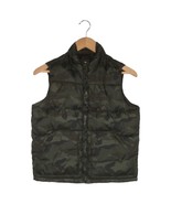 Old Navy Puffer Vest Kids Boys M 8 Camouflage Full Zip Outdoors Army Green - $18.94 CAD