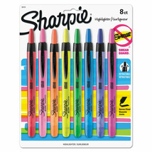 Sharpie Accent Retractable Highlighters Chisel Tip Assorted Colors 8/Set... - $23.80