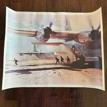 Air Force Tactical Airlift Plane Print USAF Military Vintage 1960s Franc... - $29.69