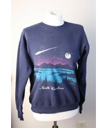 Vtg Lee M North Carolina Halleys Comet Mountain Landscape Sweatshirt USA... - £34.49 GBP