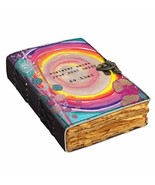Vintage Leather Printed Journal Diary with Lock, Old Pages Diary, for Of... - $50.00
