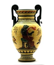 Muse playing lyre Amphora Vase Ancient Greek Pottery Ceramic 11.4in - £71.19 GBP
