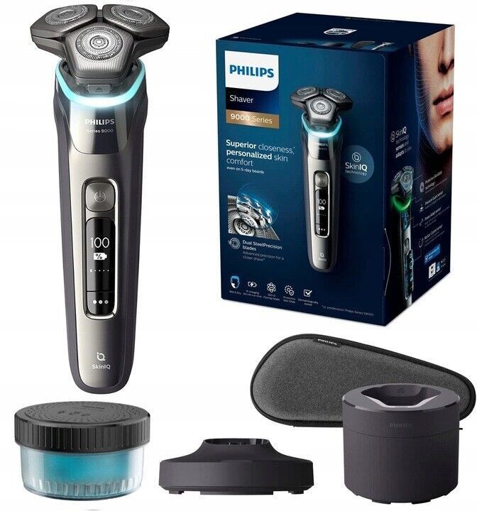 Primary image for Philips S9982 Wet Dry AI-Powered Shaver SkinIQ Dual SteelPrecision 360-D Heads