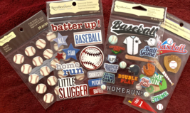 4 PC U CHOOSE  Assorted Recollections SPORTS 3D Stickers bowling trophy ... - $12.75