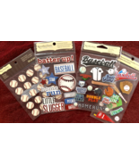 4 PC U CHOOSE  Assorted Recollections SPORTS 3D Stickers bowling trophy ... - $223.52 MXN