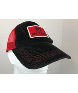 VTG Bacardi Bat Device Logo Black Corduroy / Red Mesh Back Cap Hat, Adju... - £7.86 GBP