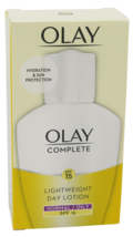 Olay Complete Lightweight Day Lotion SPF 15  Normal/Oily  3.4 oz / 100 ml - £13.13 GBP