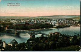 Bridges Postcard Bridge over the Rhine River Koblenz Germany - $8.87