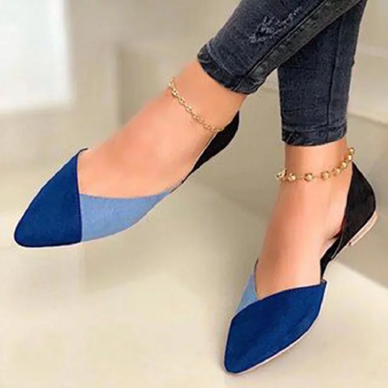 New Women&#39;s Shoes 2024 Trend Elegant Colorblock Point-Toe Pumps Comfortable Slip - £102.63 GBP