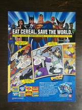 2004 The Justice League Post Cereal Full Page Original  Ad 1221  - £5.33 GBP