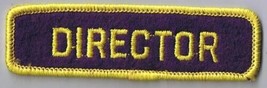 Lions Club Director Patch 4&quot; x 1&quot; - £2.31 GBP