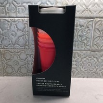Starbucks 2019 Limited Edition Holiday Christmas Reusable Hot Cups 6 pack NEW - £30.48 GBP