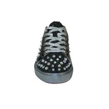 Mens Fancy Shoes By FIESSO AURELIO GARCIA, Spikes Rhine stones 2413 Black image 3