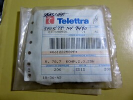 Espec. Military 200 Precision Resistors 78.7 Kohm 2% 1/4W - $213.53 MXN