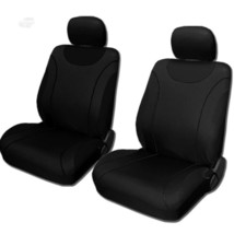 For AUDI New Black Flat Cloth Car Truck Seat Covers With Floor Mats Set - £38.90 GBP