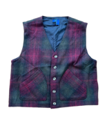 90s In Private Plaid Wool Vest - Size Large - excellent condition, super... - $472.74 MXN
