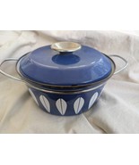 Cathrine Holm 3 Quart Dutch Oven Casserole Royal Blue White Lotus Norway... - $104.93