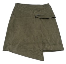 Shein Women&#39;s Faux Suede Olive Green Skirt Size Medium - £3.18 GBP