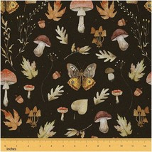 Mushroom Manor Fabric - Gothic Style Waterproof Upholstery - £77.37 GBP