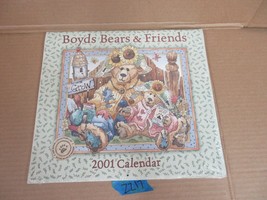  Vintage NOS Boyds Bears 2001 Calendar Boyds Bears and Friends Box ZZ17 - £21.15 GBP