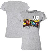 Kyle Busch Joe Gibbs Racing Team Collection Gray Short Sleeve Tee NEW Medium - £18.10 GBP