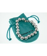 Tiffany &amp; Co. Sterling Silver 9 mm Beaded Bracelet w/ Pouch - €357,01 EUR