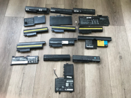 Lot of  15  Not working HP, IBM , Toshiba Laptop Battery For Parts or Repair - £11.15 GBP