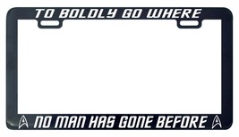 Trek Trekkie To boldly go where no man has gone before license plate frame tag - £4.86 GBP