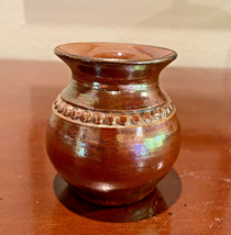 Bendigo Pottery Stoneware Brown Glazed Small Pot Made in Australia 3&quot; - $17.46