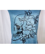 Womans Skull Tank Tops Sz S Racerback Bella+Canvas Green Loose Fit Set of 2 - $16.88