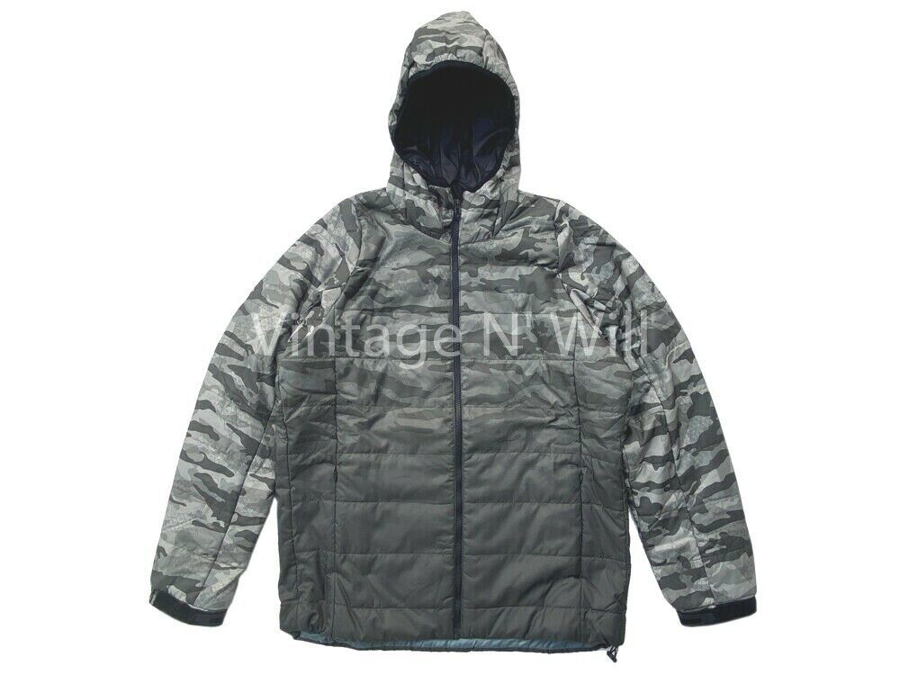 Oakley Mens XL Green Camo Enhance Insulation Quilting Lightweight Hooded... - $80.74