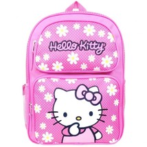 Hello Kitty 16 inch Large Backpack Book Travel Bag Pink - £14.89 GBP