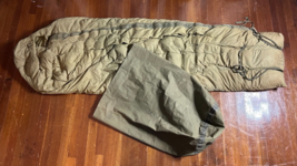 USGI M-1949 Arctic Mountain Mummy Sleeping Bag, L + Water Resistant Cover - VTG - £86.45 GBP