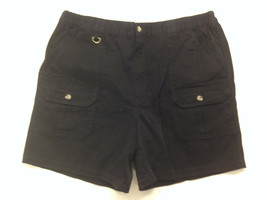DK  Shorts Men&#39;s Size 38 Solid Black Walking Hiking  Shorts - $10.88