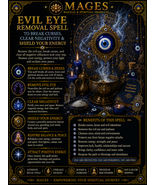 Evil Eye Removal Spell to Break Curses, Clear Negativity &amp; Shield Your E... - $39.00