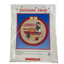 Dimensions Heirloom Hoop Merry Christmas Kit Goose Sleigh Merry Christma... - £16.66 GBP