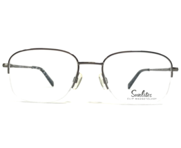 Sunlites Brille Rahmen SL4017 033 GUNMETAL Grau Quadratisch Halb Felge 53-19-140 - £36.29 GBP