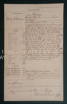 1901 antique CRIMINAL LEGAL WARRANT lebanon pa BURNS FORGERY boyer goodm... - £54.56 GBP