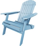 All-Weather Adirondack Chair For Fire Pit/Garden/Fish With 250Lbs Duty R... - £61.31 GBP