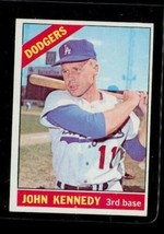 Vintage 1966 Topps Baseball Trading Card #407 John Kennedy La Dodgers 3rd Base - £7.69 GBP