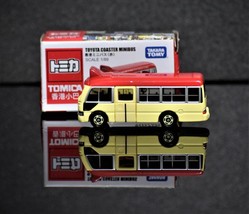 Tomica Hong Kong Edition Toyota Coaster Minibus Hong Kong Red Scale 1:89 - $16.20