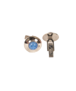 Vintage Blue Star Cuff Links Silver Metal Signed Lisa - €10,58 EUR