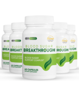 5 Pack Blood Sugar Breakthrough, soporte de azúcar en sangre-60 Cápsulas x5 - $2,848.08 MXN